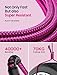 AINOPE Type C Cable [2-Pack, 6.6ft] 3.1A Type C Charger Fast Charging Right Angle, Resistant Nylon Braided S9 Charger Compatible with Galaxy S10 S9 Plus S21, Note 10 9 LG, USB C Cable