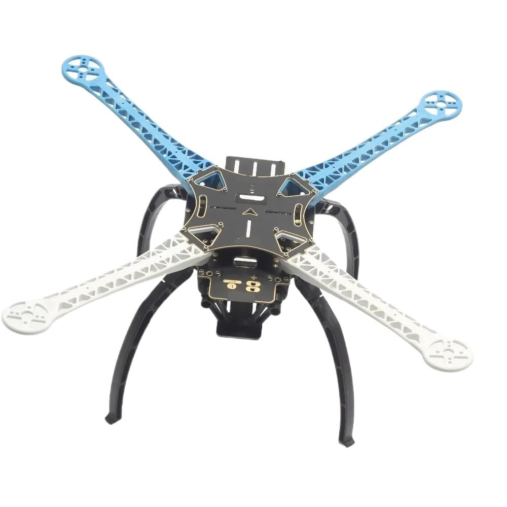 Kit De Marco De Aire Multirotor De 500mm S500 W/tren De Aterrizaje Apto for Actualización UAV FPV F450(Black blue each 2)