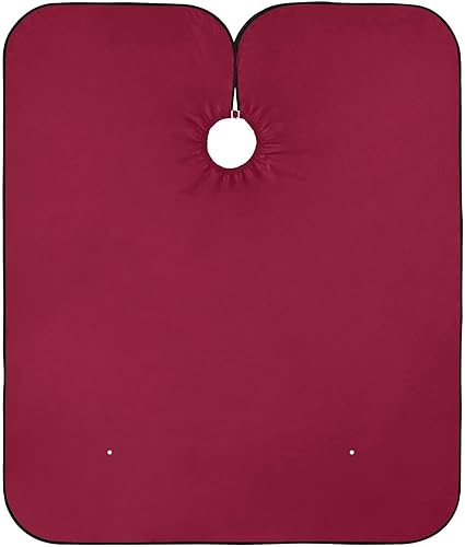 RPLIFE Light Sky Blue Hairdresser Apron Haircut Cape Waterproof, Barber Cape Home 64.9 In x 55.1 In