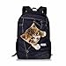 Produktbild Coloranimal Kinder-Schulrucksäcke mit niedlichem Denim-Katzen-Polyester-Stoff mit Seitentaschen