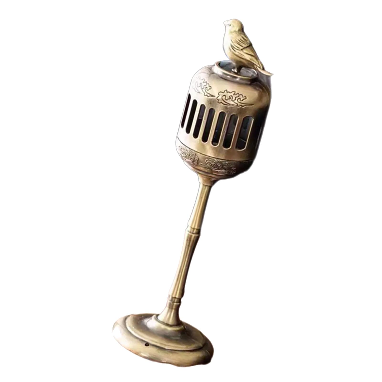 Metal Fragrances Burners with Cultural Design Oriental Antique Bronze Incenses Holder Stove for Meditations Decors Bronze Incenses Burners