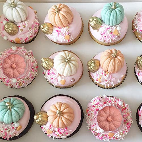 3D Pumpkin Candle Fondant Molds 3 Pcs, Chocolate Silicone Mold For Fall Halloween Thanksgiving Baking Cake Decoration, Cupcake Topper, Candy, Cake Pop, Popsicle, Polymer Clay Crafts #TOP4