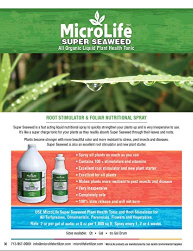 MicroLife Super Seaweed Concentrado Líquido Orgánico 1 Qt miniatura 2