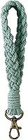 Poagoep Handmade Macrame Boho Tassel Keychain Bracelet Wrist Lanyard for Women - Stylish Key Holder