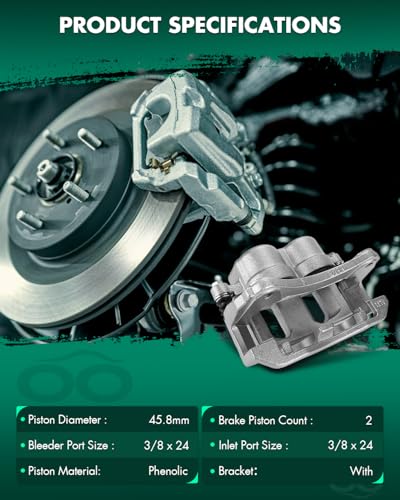 Image of SCITOO Front Left Brake Caliper With Bracket 18B4759 Compatible For Ford 2001-2011 For Mazda 2003-2009 For Mercury 2002-2005