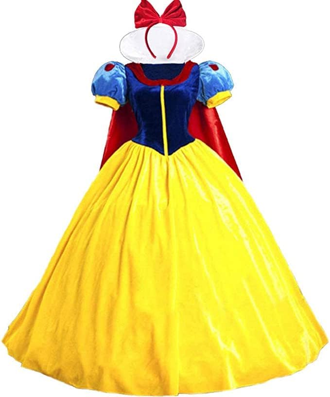 Mitef Halloween Fairy Story Classic Snow White Princess Costume for Women