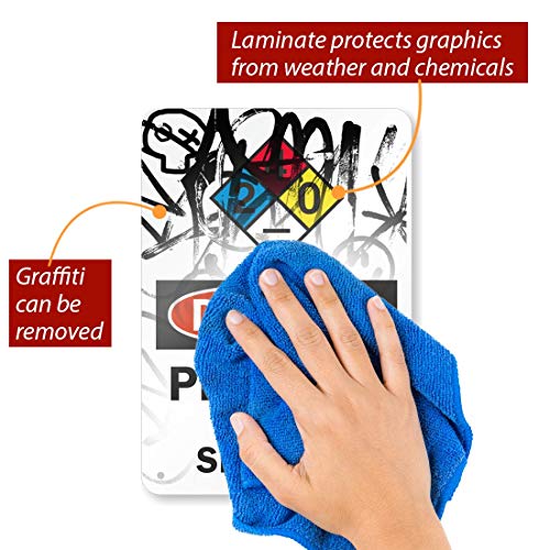SmartSign NFPA Adhesive Label Kit (Placard, Digits & Symbols) | 8.5 Tall (Tip-to-Tip) Diamond 3M Engineer Grade Reflective (S-5544 SmartSign NFPA Adhesive Label Kit (Placard, Digits & Symbols) | 8.5 Tall (Tip-to-Tip) Diamond 3M Engineer Grade Reflective (S-5544