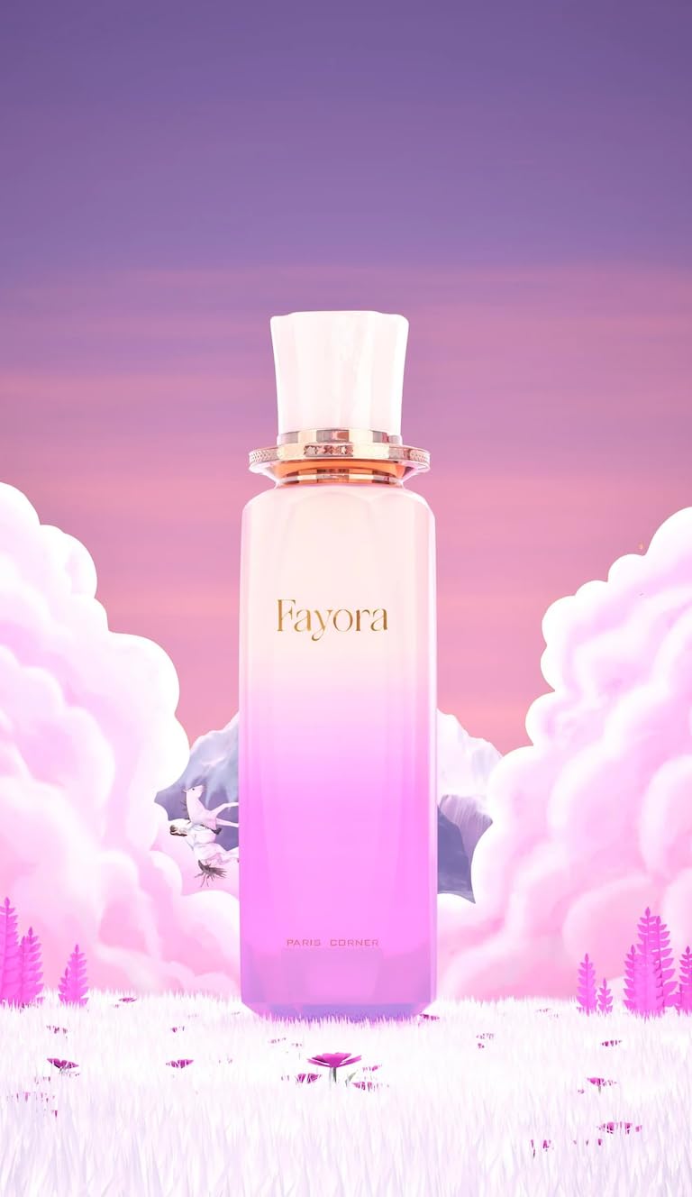 Fayora Eau de Parfum, Perfume Árabe para Mujer, 100 ml, Fragancia Dulce y Frutal, Larga Duración