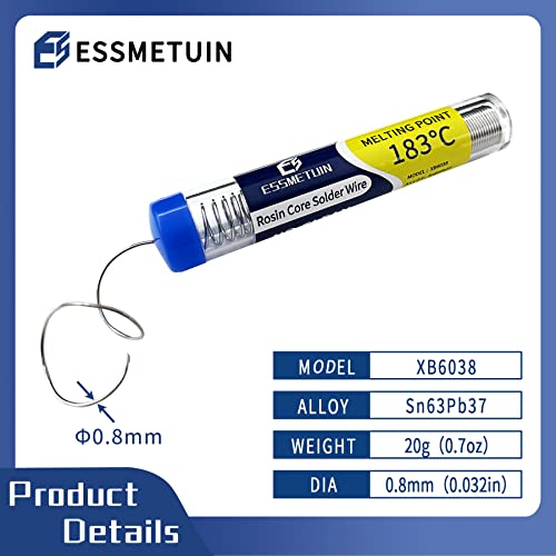Essmetuin Tin Lead Rosin Core Solder Wire For Electrical Soldering, Circuit Board thumb #2