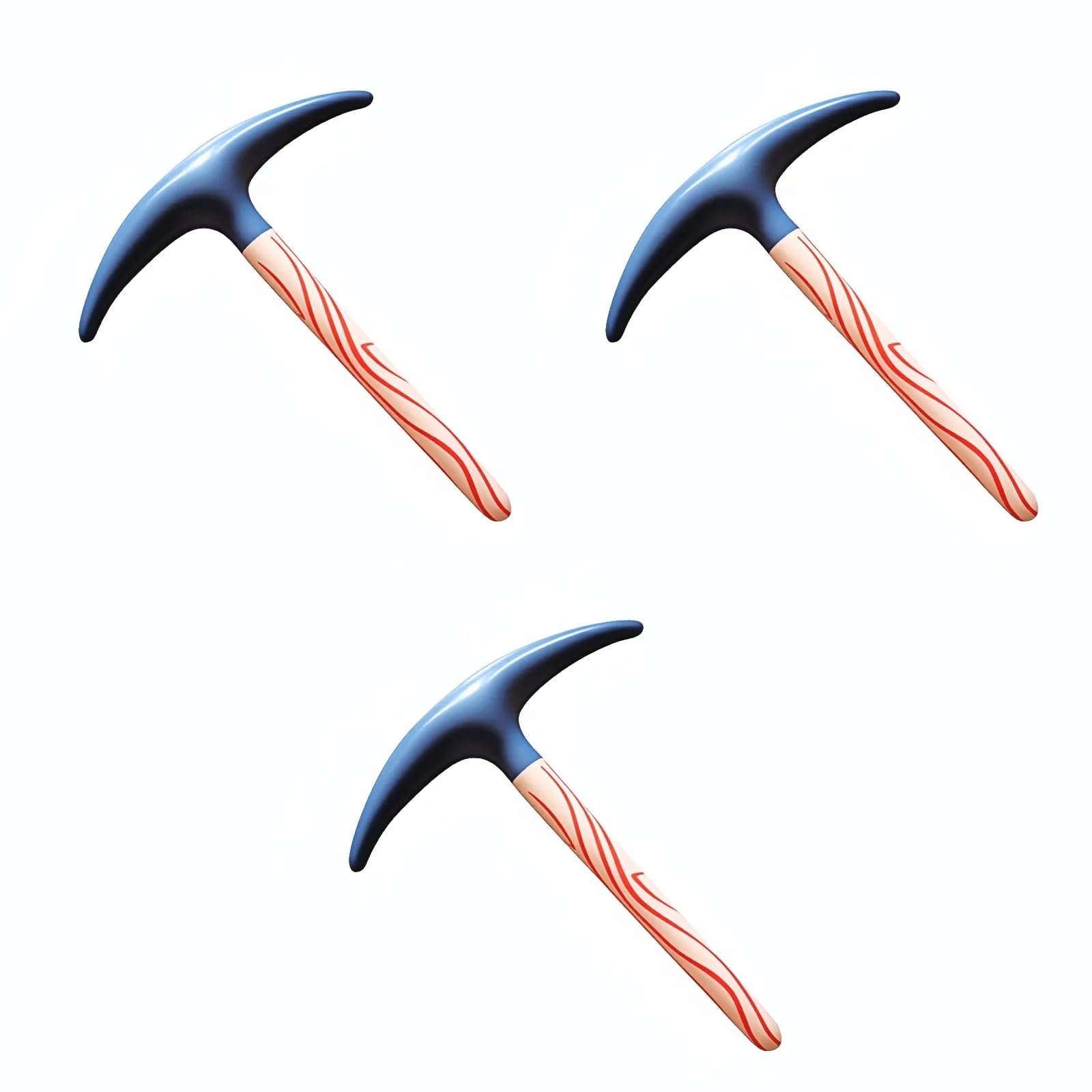 Glitzville 3 Pcs Inflatable Pickaxe Toy Blow Up Pickaxe Balloons Fake Chopping Tool Party Prop for Halloween Cosplay & Carnival Parties