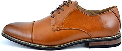 Vista 2 de DREAM PAIRS Prince - Zapatos de vestir clásicos y modernos formales Oxford con cordones, para hombre