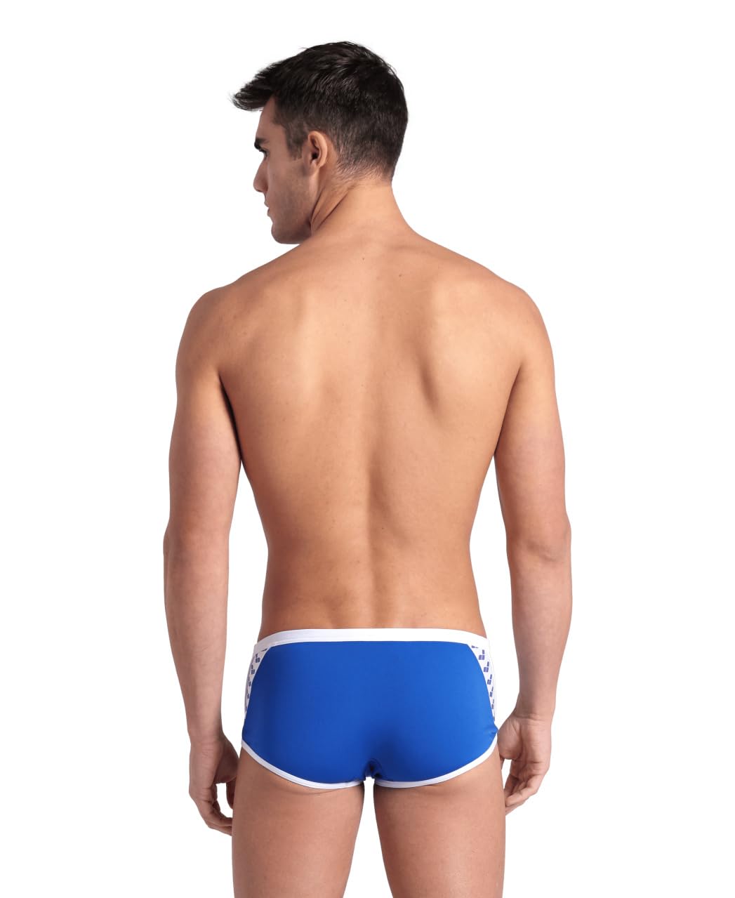 Arena Męskie spodenki kąpielowe Performance Icons Solid Low-Waist, Królewski/Biały, 44 męskie