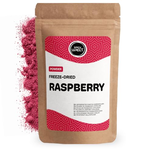 Spicy Welt Polvo de Frambuesa Liofilizada (100g) – Frambuesas Molidas | 100% Natural, No Endulzado y Sin Aditivos | para Batidos, Yogur y Repostería