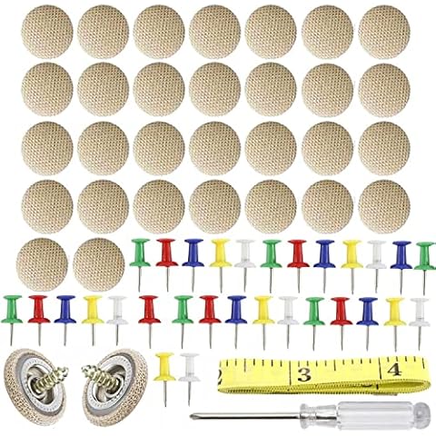 MEISO 30 Piezas Botones Coche Techo Cover