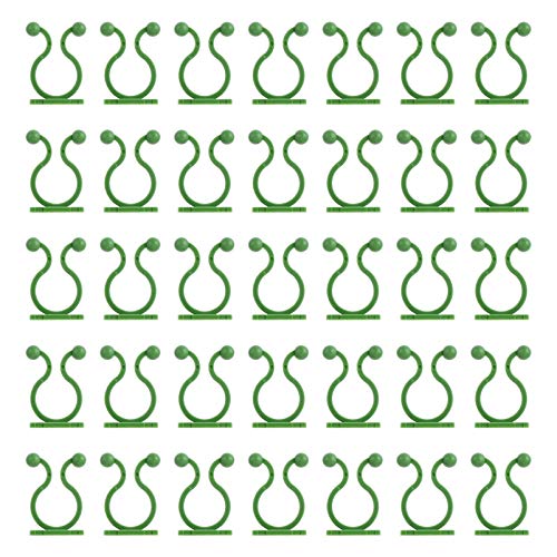 Hemoton Plant Hooks for Wall 100pcs Green Wall Vines Support Climbing Plant Clips