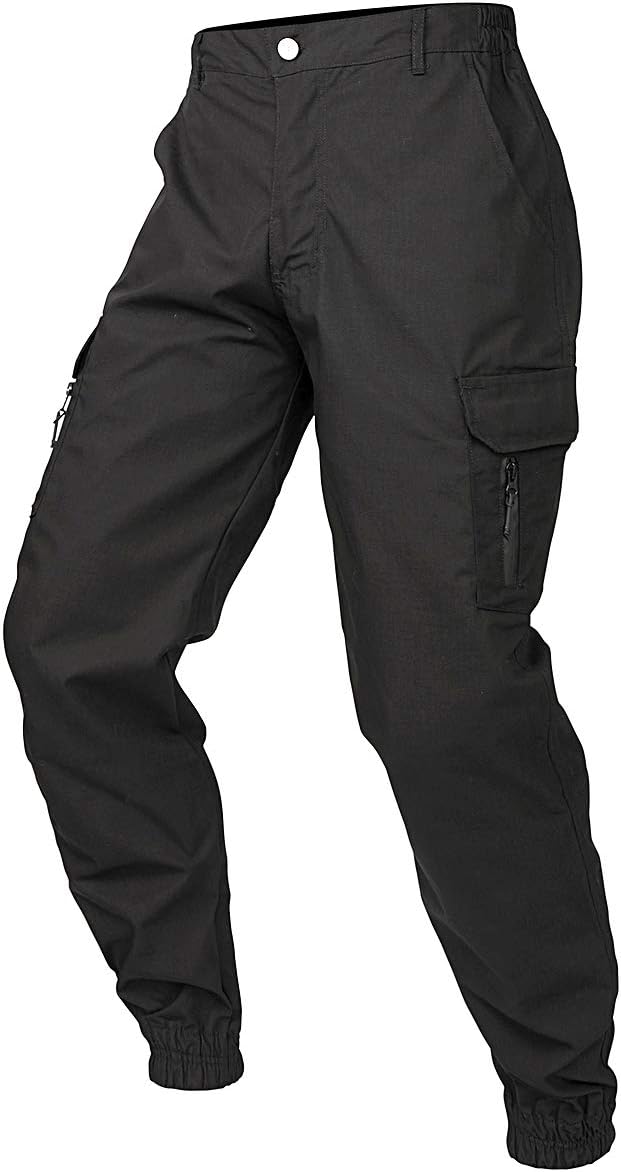 NAVEKULLMen's Camouflage Tactical Pants Waterproof Lightweight Ripstop Outdoor Hiking Tapered Cargo Pants