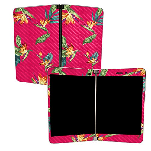 Image of MIGHTY SKINS MightySkins Carbon Fiber Skin for Microsoft Surface Duo - Paradise | Protective, Durable Textured Carbon Fiber Finish | Easy to Apply, Remove, and Change Styles | Made in The USA
