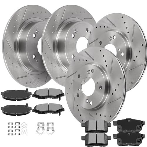 Image of SCITOO Brake Kits Front Rear Brake Rotors Brake Pad:D914;D1336;31257;31479 | Fit For Honda For Accord 2008-2012