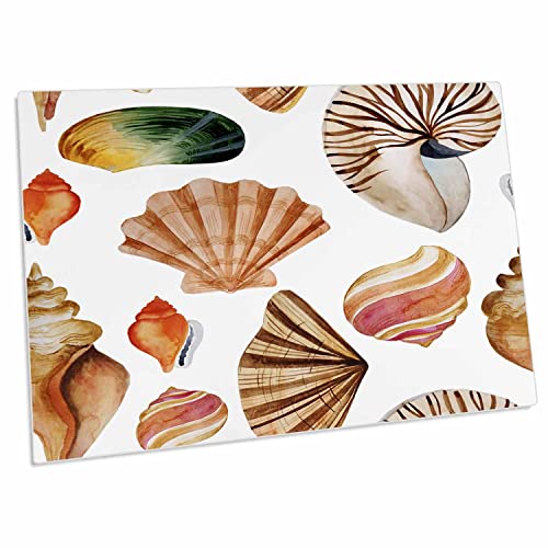 3dRose Patterns Seashells Pad de Escritorio 58x40 cm