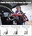 PAISEEC 2-in-1 Foldable Electric Wheelchair for Adults & Seniors, Easy Control and Folding, Lightweight Power Wheelchair Walker Combo, Airline-Approved, 18-Mile Range, Red, Right-Handed