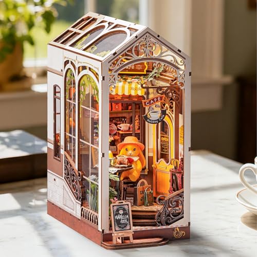 Rolife Book Nook Kit for Adults DIY Miniature Kit with Light