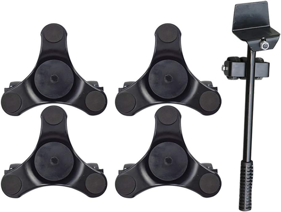 Furniture Dolly for Movers Furniture Lifter Three Wheel Mover Dolly with Casters Triangle Iron Mover Heavy Moving Tool for Furniture Sofa Bed Bookcase