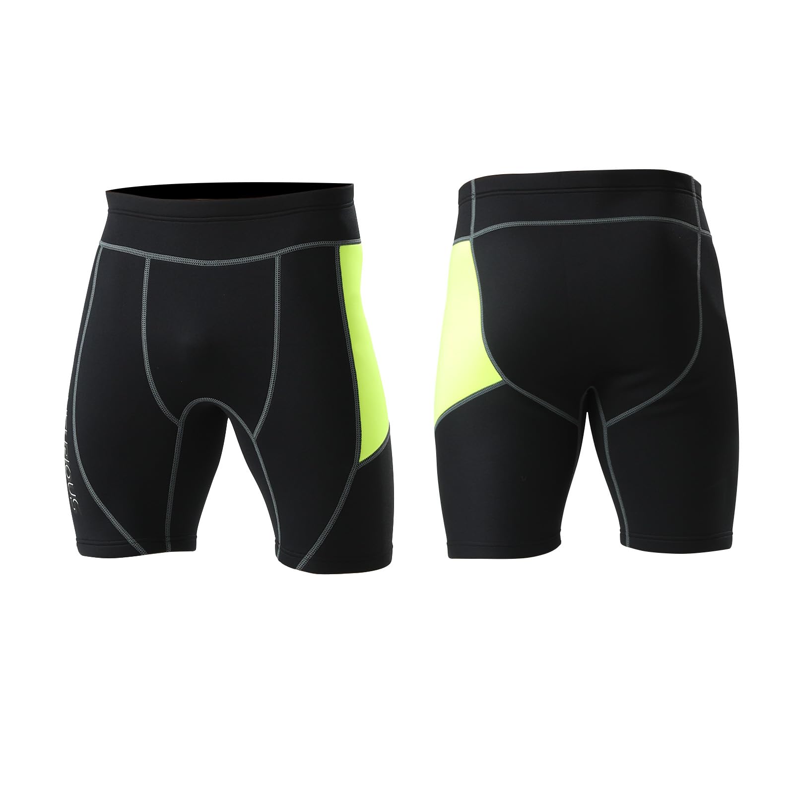 lifruious - Pantalones cortos de neopreno de 2 mm para hombre, para surf, buceo, canoa, kayak, esquí acuático, deportes acuáticos