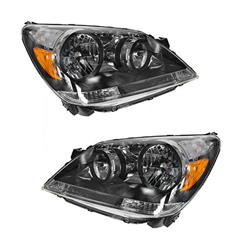 Image of TRQ Headlight Assembly Set HO2518108 HO2519108 Compatible with 2005-2007 Honda Odyssey