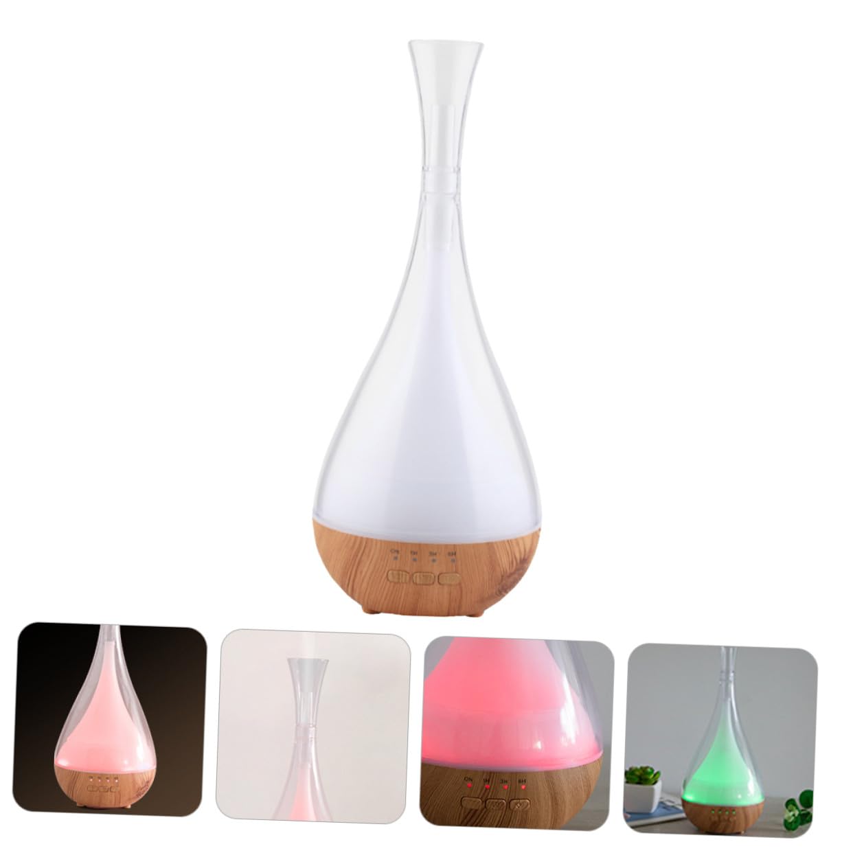 Gatuida 1pezzi Diffusore Di Oli Essenziali Motivo in Legno Umidificatore Per Casa e Auto Nebbia Densa Funzione Continua Adatto Per Aromaterapia e Regalo