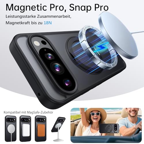 Coque Google Pixel 9 Pro MagSafe anti-chute avec support rotatif 360° - 4