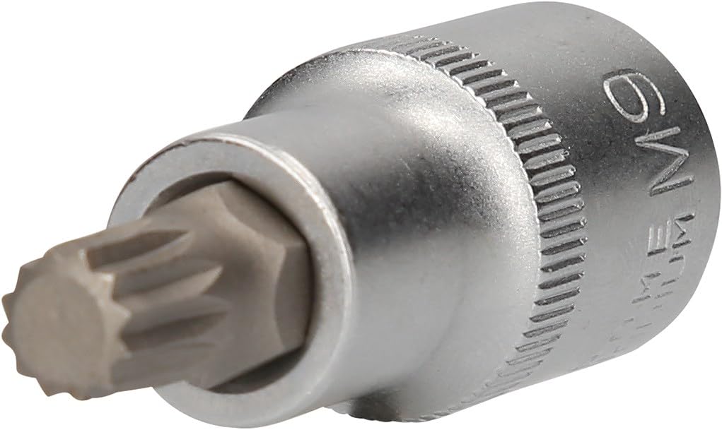 KS TOOLS 1/2" Vielzahn-Bit-Stecknuss, 55 mm lang, M9