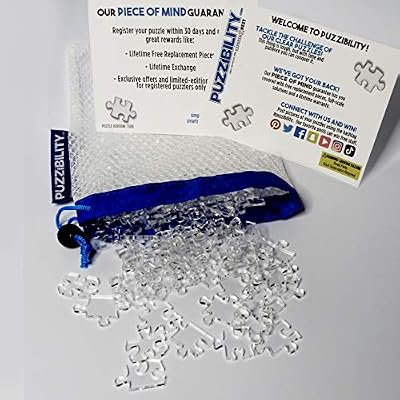 Practically Impossible Clear Jigsaw Puzzle - 8 In By 10 In Of Brainteasing Fun. 150 Pieces. Puzzibility By ExpressItBest