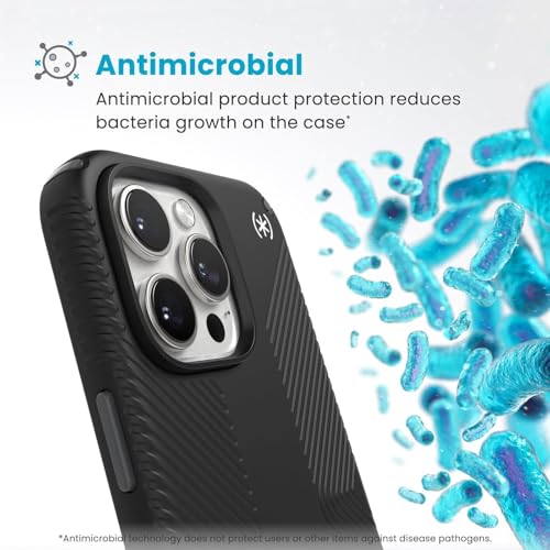 Image of Speck Presidio 2 Grip iPhone 16 Pro Max Case - Slim Phone Case (Black)