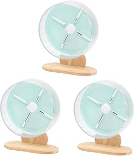 Abaodam 3 Conjuntos Roda De Corrida De Hamster Pequena Roda De Chinchila Roda De Hamster Silenciosa Rodas De Exercício De Pequenos Animais Cobaia Hamster Exercício Hamster Corredor