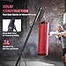 ZELUS Punching Bag Stand with Canvas Sandbag, Heavy-Duty Boxing Stand with Stable Triangular Base, Adjustable Height & Angle, Durable Training Equipment for Home & Gym