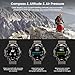AMAZTIM GPS Smart Watch for Men, 6 Satellite Positioning, Compass, Stainless Steel Body, 50M Waterproof, 470mAh Extra-Large Battery, Answer/Make Call, 1.43