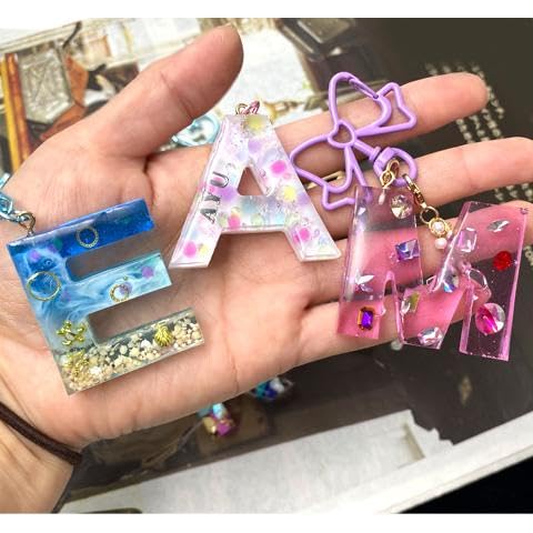 Amazon | アルファベット キーホルダー 2液性レジン アソートセット