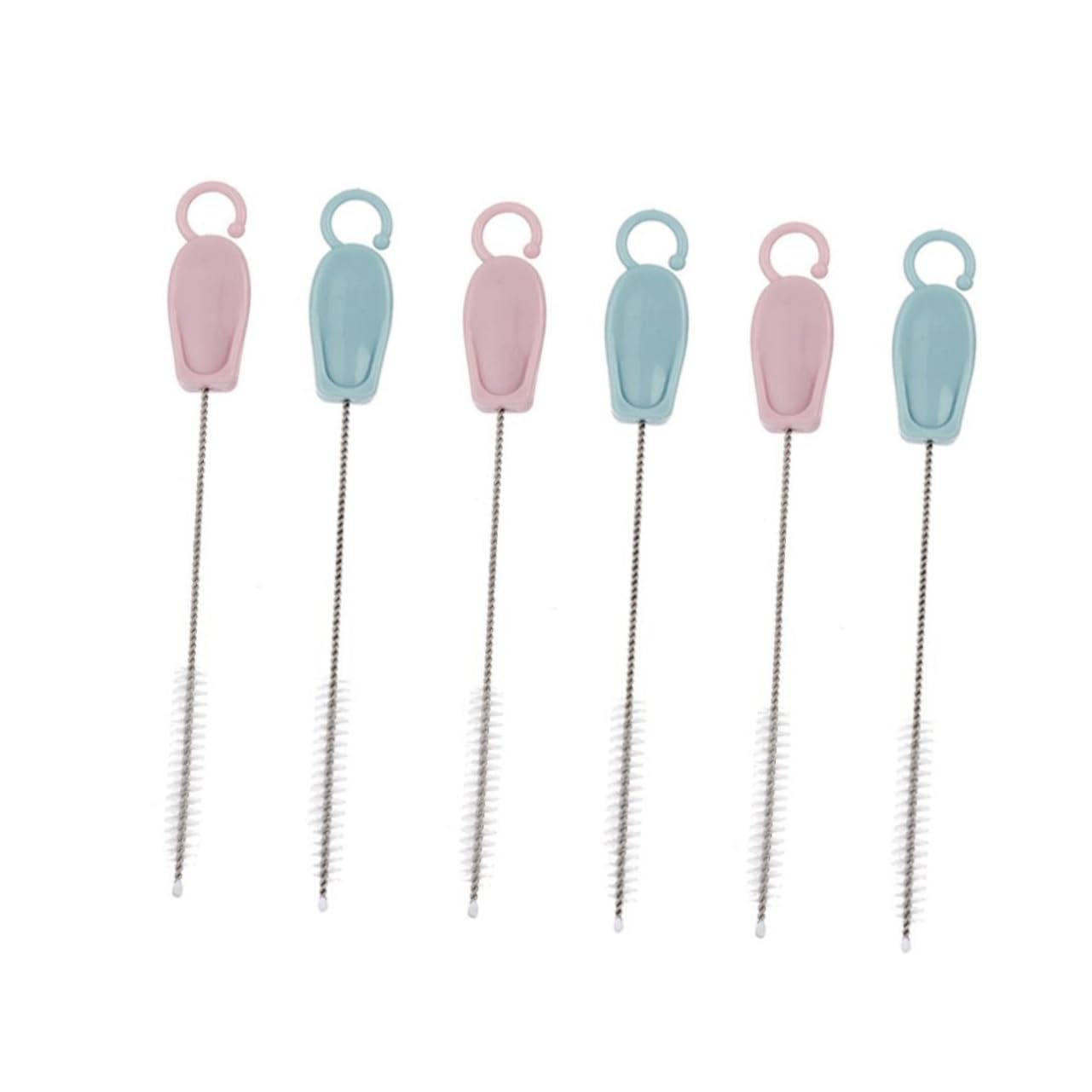 HEMOTON 9 Set Spazzola Per La Pulizia Bottiglia Paglia Coperchio Cannucce Riutilizzabile Cremagliera Scovolino Bottiglie Biberon Lunga Pulizia Lungo Scovolino Ciuccio Acciaio Inossidabile