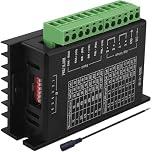 JYUDAUFU Stepper Motor Driver TB6600 Nema 17/23/34 4A 9-42VDC 32 Segments Motor Improved, with DC Female Wire 5.5×2.1mm, for 42/57/86 Type 2/4 Phase Stepper Motor, for 3D Printer/CNC
