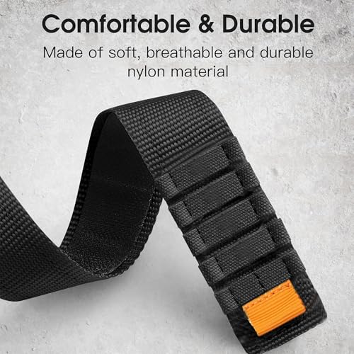 Bracelet nylon 24mm TicWatch Pro 5 maille tissée haute résistance