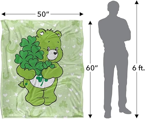 Miniatura 5 de Care Bears - Manta de 50 x 60 pulgadas, diseño de trébol de tacto sedoso, súper suave
