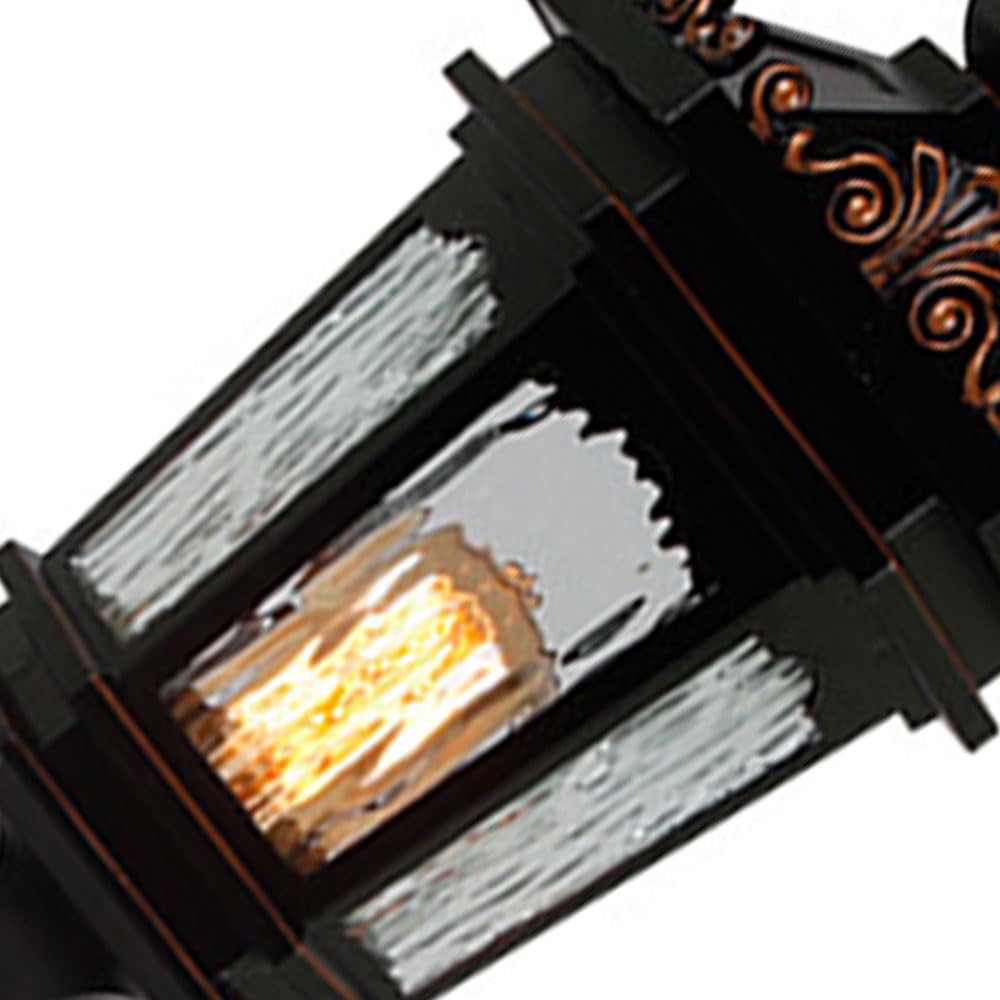Lampes De Poteau D'extérieur Câblées, Étanches, Style Européen, Pour Clôture, Porche Ou Colonne, Avec Boîtier En Aluminium Et Verre, Conçues Pour Les Endroits Humides.