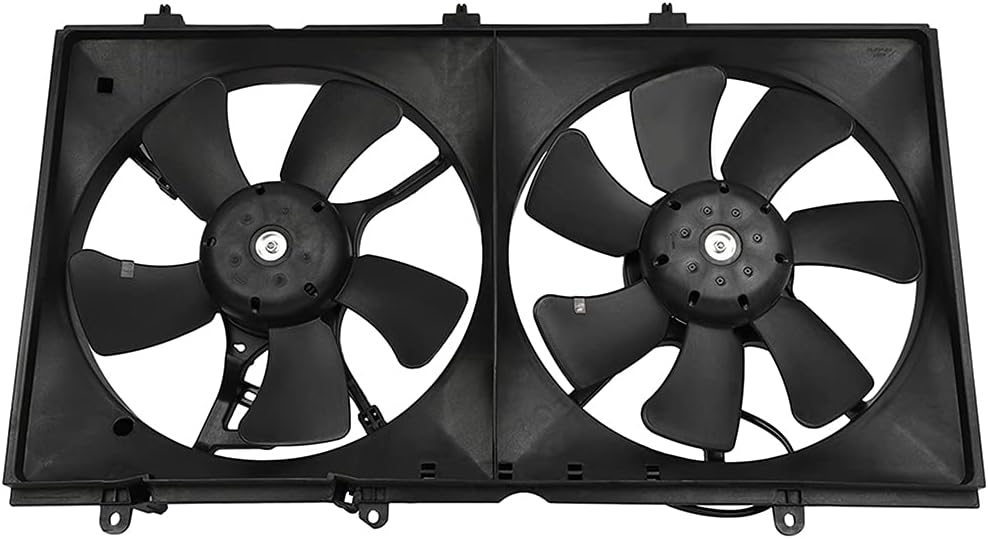 ALEGE Radiator Condenser Fan Assembly Fit for 2003-2007 for Mitsubishi Lancer, Replace OE:620-333
