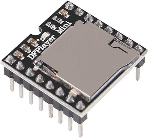 Miniatura 4 de 5 unids YX5200 DFPlayer Mini Módulo Reproductor MP3 MP3 Tarjeta de Decodificación de Voz Soporte TF Tarjeta U-Disk IO/Puerto Serie/AD compatible