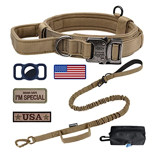 Collier tactique militaire pour chien d'élite en nylon robuste - 9