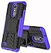 LG Zone 4 Case,LG Aristo 2/3, LG Phoenix 4, LG Tribute Empire/Dynasty SP200,LG Fortune 2,LG Risio 3,LG K8 (2018) Case,Yiakeng Wallet Hard Protective Flip Phone Cases with A Kickstand (Purple)