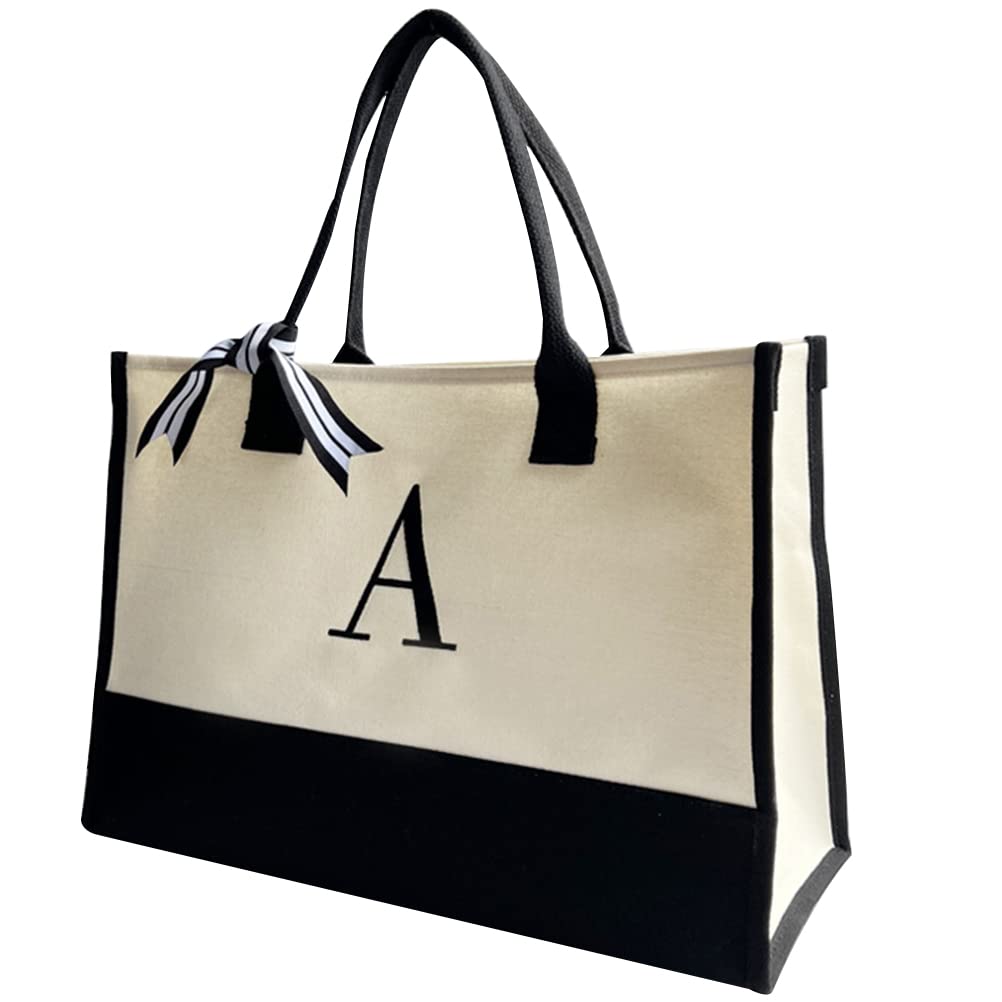 Veemoon Borsa Tote Capiente in Tela, Borsa a Spalla Semplice per Donne | Shopping e Ufficio, Stile Essenziale, Comoda da Portare, Adatta a Famiglia e Uso Quotidiano