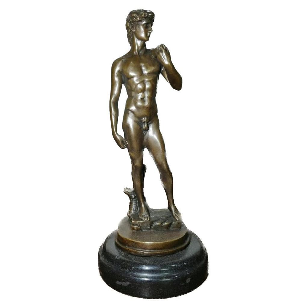 LONDAEE Escultura de bronce de David, estatua de bronce