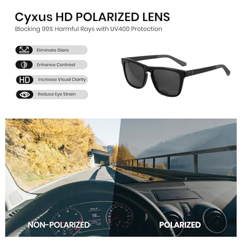 Image of Cyxus Golf Sunglasses for Men Acetate Polarized UV400 Protection Golf Accessories Gift P1579