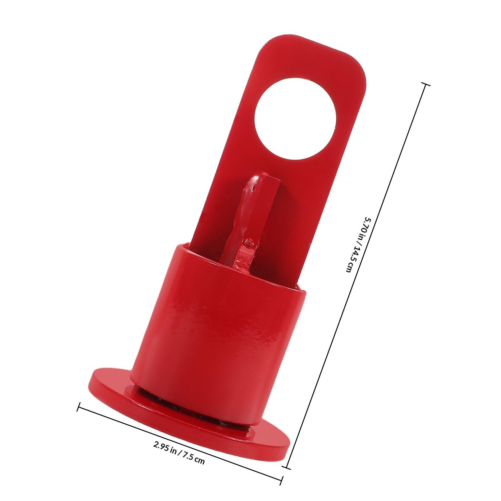 DECHOUS Gancho de Remolque Conexión Estable y Resistente a Daños Rojo Diseño Estilizado de Hierro Soporte de Elevación para Tráiler